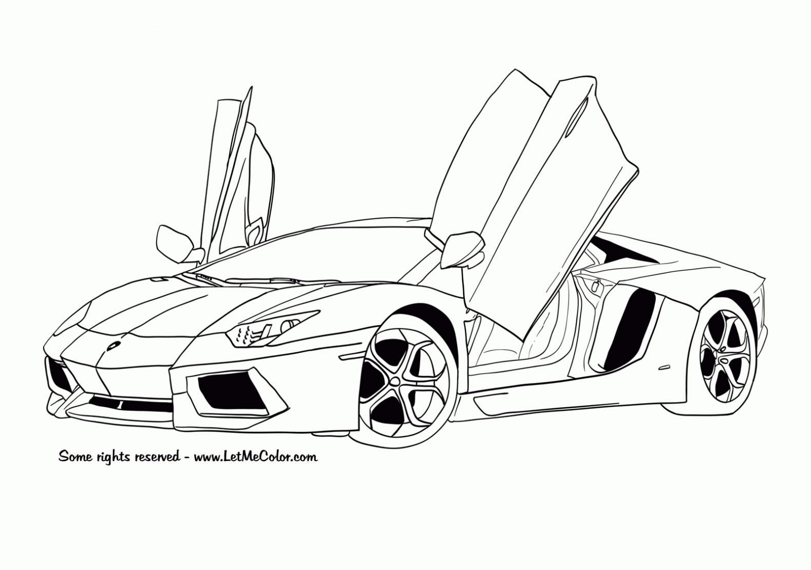  lamborghini aventador Boyama